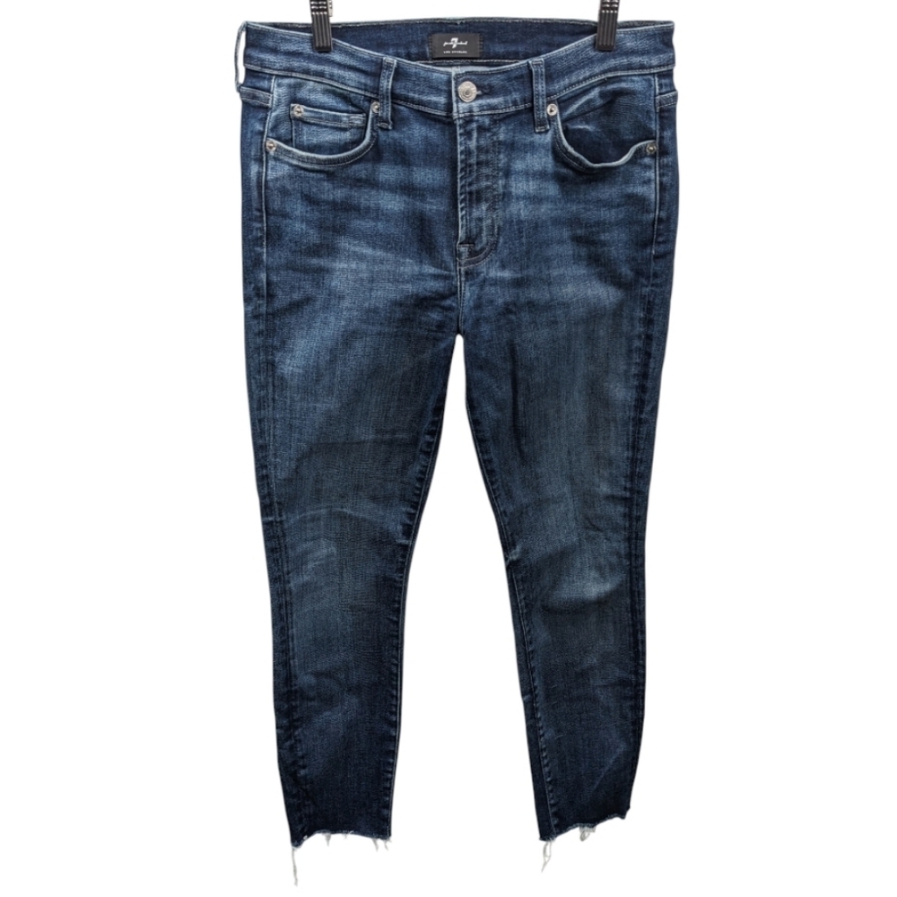 7 For Mankind The Ankle Skinny Jeans Sz 29